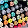Markere 2 capete 1 mm/7 mm, DACO Art Duet, 80 buc/set