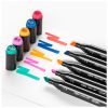 Markere 2 capete 1 mm/7 mm, DACO Art Duet, 80 buc/set