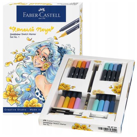 Set desen FABER-CASTELL Goldfaber Sketch Romantic Manga