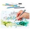 Set markere acuarela si caligrafie STAEDTLER Hand Lattering Watercolour, 11 piese