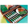 Set pictura acrilic DERWENT Academy Acrylic, 18 piese/cutie lemn