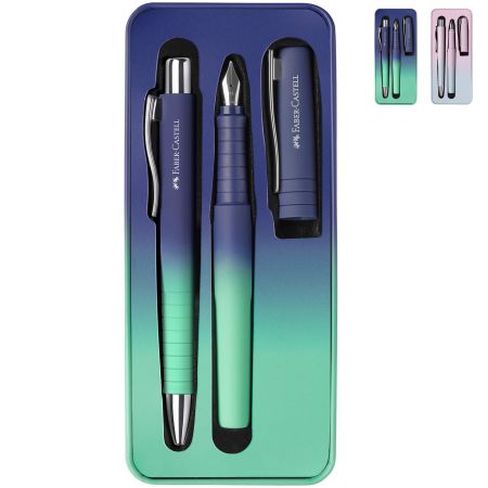 Set stilou si pix FABER CASTELL Poly Ball Flow