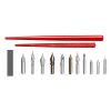 Set 2 tocuri cu 11 penite STANDARDGRAPH Calligraphy Drawing 1