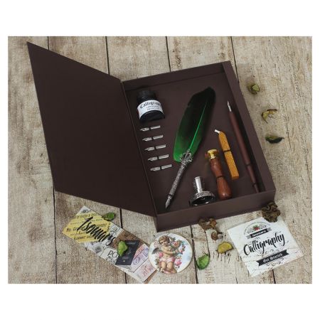 Set caligrafie cu pana ISOMARS Calligraphy KING QPK52 