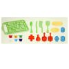 Plastilina 6 culori/set, 240 g, cu 14 accesorii modelaj, DELI Pizza, Pasta and Veggie Party