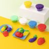 Plastilina 6 culori/set, 240 g, cu 19 accesorii modelaj, DELI Veggie
