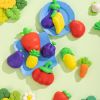 Plastilina 6 culori/set, 240 g, cu 19 accesorii modelaj, DELI Veggie