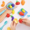 Plastilina 6 culori/set, 240 g, cu 19 accesorii modelaj, DELI Veggie