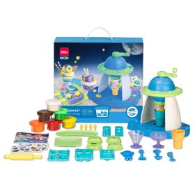 Plastilina 6 culori/set, 240 g, cu 23 accesorii modelaj, DELI Sweets