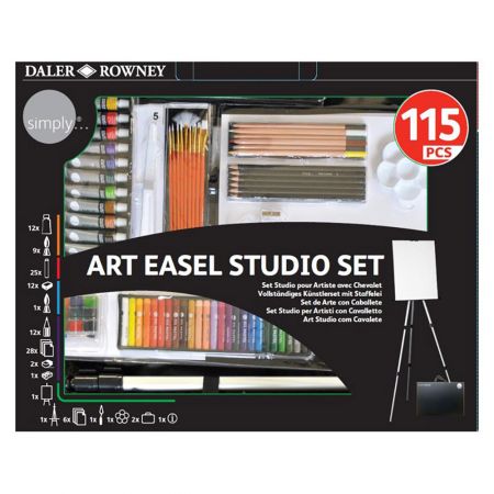 Set pictura cu sevalet DALER ROWNEY Complete Art Simply, 115 pie