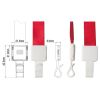 Snur textil pentru ecuson, 1.5 cm, cu agatatoare UHOO 6768