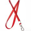 Snur textil pentru ecuson, 1 cm, cu carabina UHOO 6741