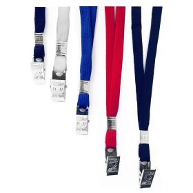 Snur textil pentru ecuson economic, cu clips, 100 buc/set, SARFF Eco