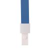 Snur textil pentru ecuson 1 cm, capsa plastic, DELI 8352, 12 buc/set
