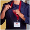 Snur textil lat pentru ecuson, 2 cm, cu carabina si clema, DURABLE