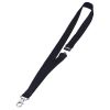 Snur textil lat pentru ecuson, 2 cm, cu carabina si clema, DURABLE