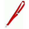 Snur textil lat pentru ecuson, 2 cm, cu carabina si clema, DURABLE
