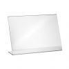 Display plastic pentru prezentare forma L, A4, transparent, landscape