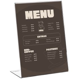 Display plastic pentru prezentare forma L, A4, transparent, portrait ACCENTA