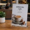 Display plastic pentru prezentare forma L, A4, transparent, portrait ACCENTA