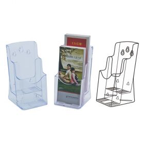 Display plastic pentru pliante, 2x1/3 A4, KEJEA - transparent
