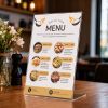 Display plastic pentru prezentare forma L, A5, transparent, portrait ACCENTA