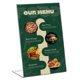 Display plastic pentru prezentare forma L, A5, transparent, portrait ACCENTA
