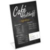 Display plastic pentru prezentare forma L, A5, transparent, portrait ACCENTA