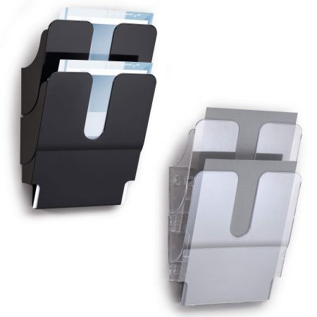 Suport perete pentru documente portrait, DURABLE Flexiplus 2