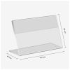 Display plastic pentru prezentare forma L, 100x65 mm, landscape, transparent