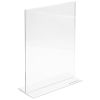 Display plastic pentru prezentare forma T, A5, transparent, portrait ACCENTA