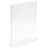 Display plastic pentru prezentare forma T, A4, transparent, portrait ACCENTA