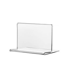 Display plastic pentru prezentare forma T, A6, transparent, landscape