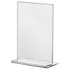 Display plastic pentru prezentare forma T, A4, transparent, portrait