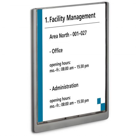 Suport nume pentru usa, A4, DURABLE Click Sign 4867