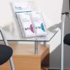 Display plastic pentru pliante, 4x1/3 A4, DURABLE Combi Pro XXL