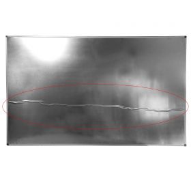 Tabla scolara verde creta 120x200 cm - mic defect