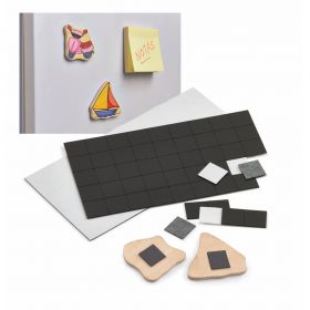 Patratele magnetice adezive 20 x 20 x 1 mm, 50 buc/set