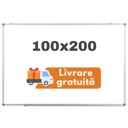 Whiteboard magnetic 100x200 cm