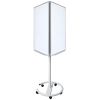 Whiteboard mobil cu 3 fete, 70x100 cm, ACCENTA