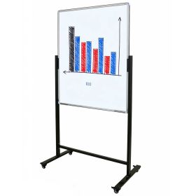 Whiteboard mobil multifunctional, 90x120 cm, ACCENTA Black
