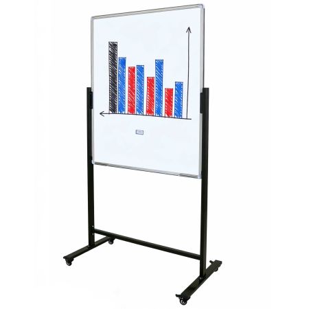Whiteboard mobil multifunctional, 90x120 cm, ACCENTA Black