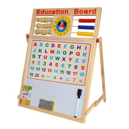 Tablita magnetica cu 2 fete 29x28.5 cm, suport si accesorii