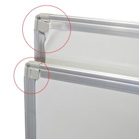 Whiteboard mobil cu 2 table culisante, 76x120 cm - mic defect