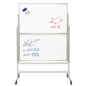Whiteboard mobil cu 2 table culisante, 76x120 cm