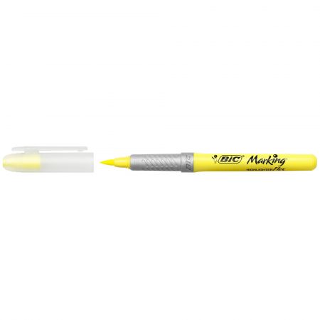Textmarker BIC Highlighter Flex, galben neon