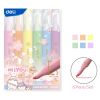 Textmarker pastel DELI Macaron Mi You, 6 buc/set