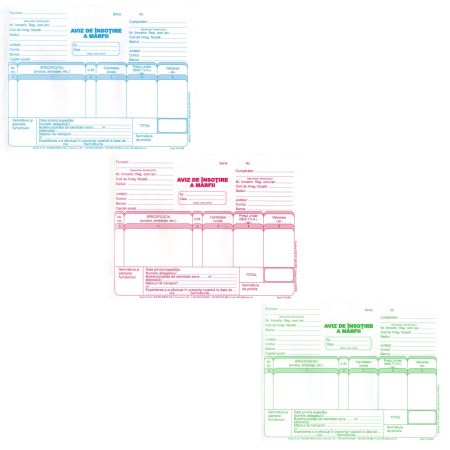 Aviz expeditie marfa autocopiativ A5, 2 exemplare XPRIME 
