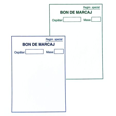 Bon de marcaj autocopiativ, 2 exemplare