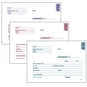 Chitantier autocopiativ A6, 3 exemplare